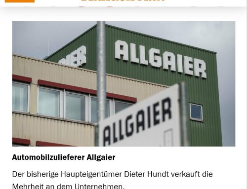 Ex-Arbeitgeberpräsident Dieter Hundt verkauft Autozulieferer Allgaier nach China