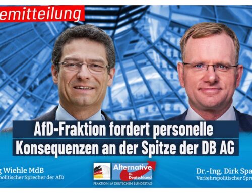 AfD-Fraktion fordert personelle Konsequenzen an der Spitze der DB AG